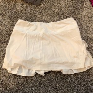 White Lululemon skirt